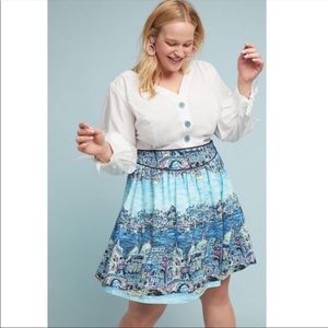 Venice print Anthropologie Skirt apart of the 36 of 52 Conversations collection